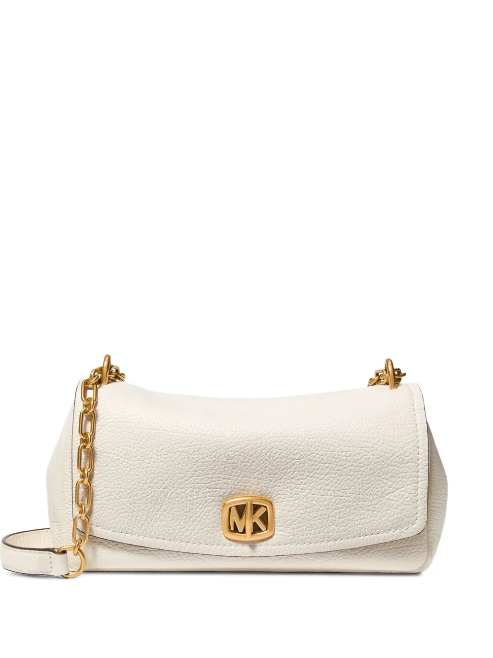 Michael Kors Bryant small convertible shoulder bag in textured leather - Toni neutri