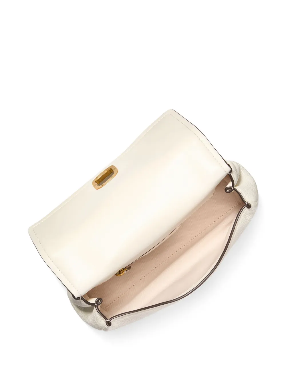 Michael Kors Bryant kleine verstelbare leren schoudertas met textuur Beige