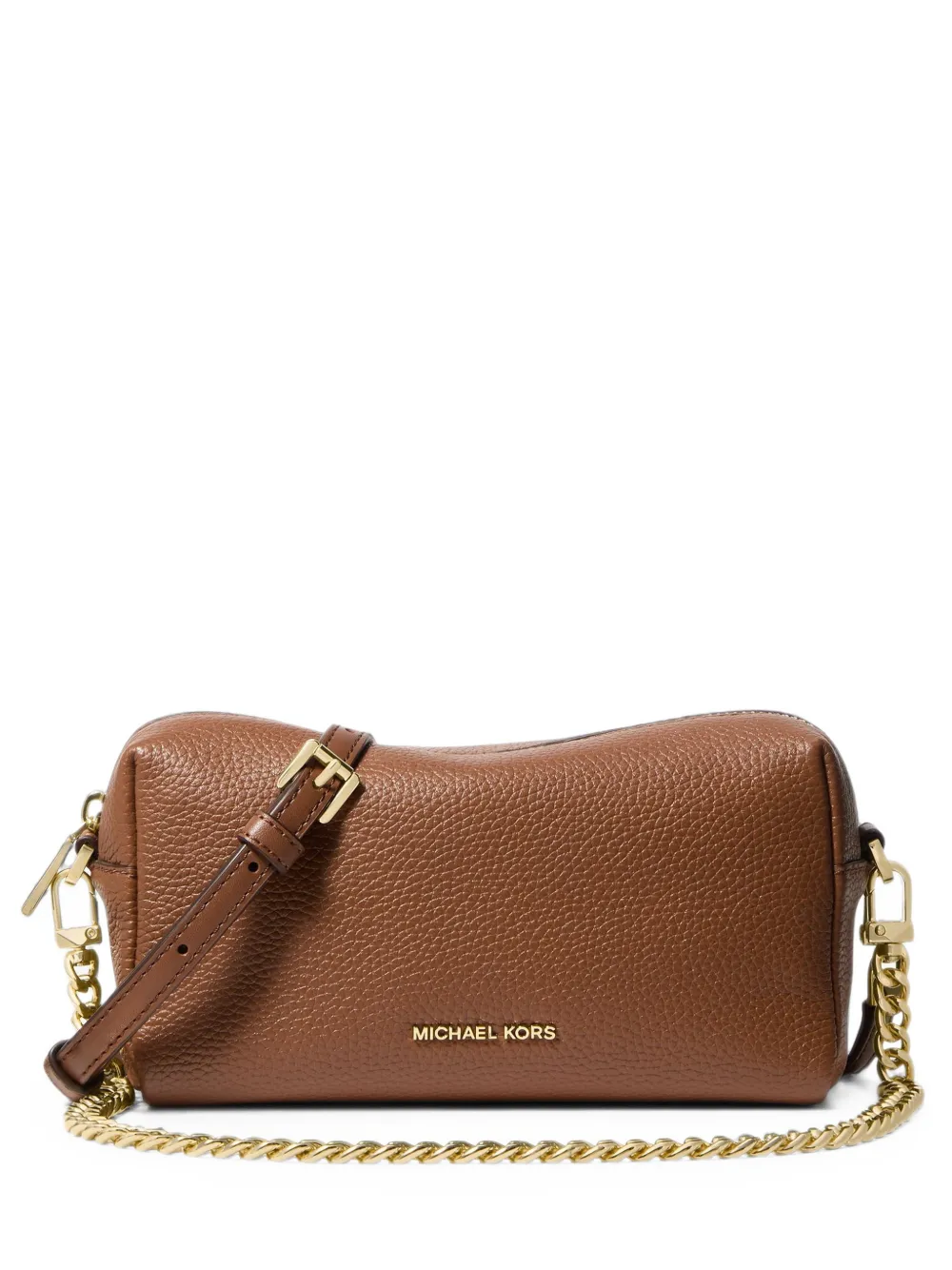 Michael Kors Bryant small pebbled-leather crossbody bag - Marrone
