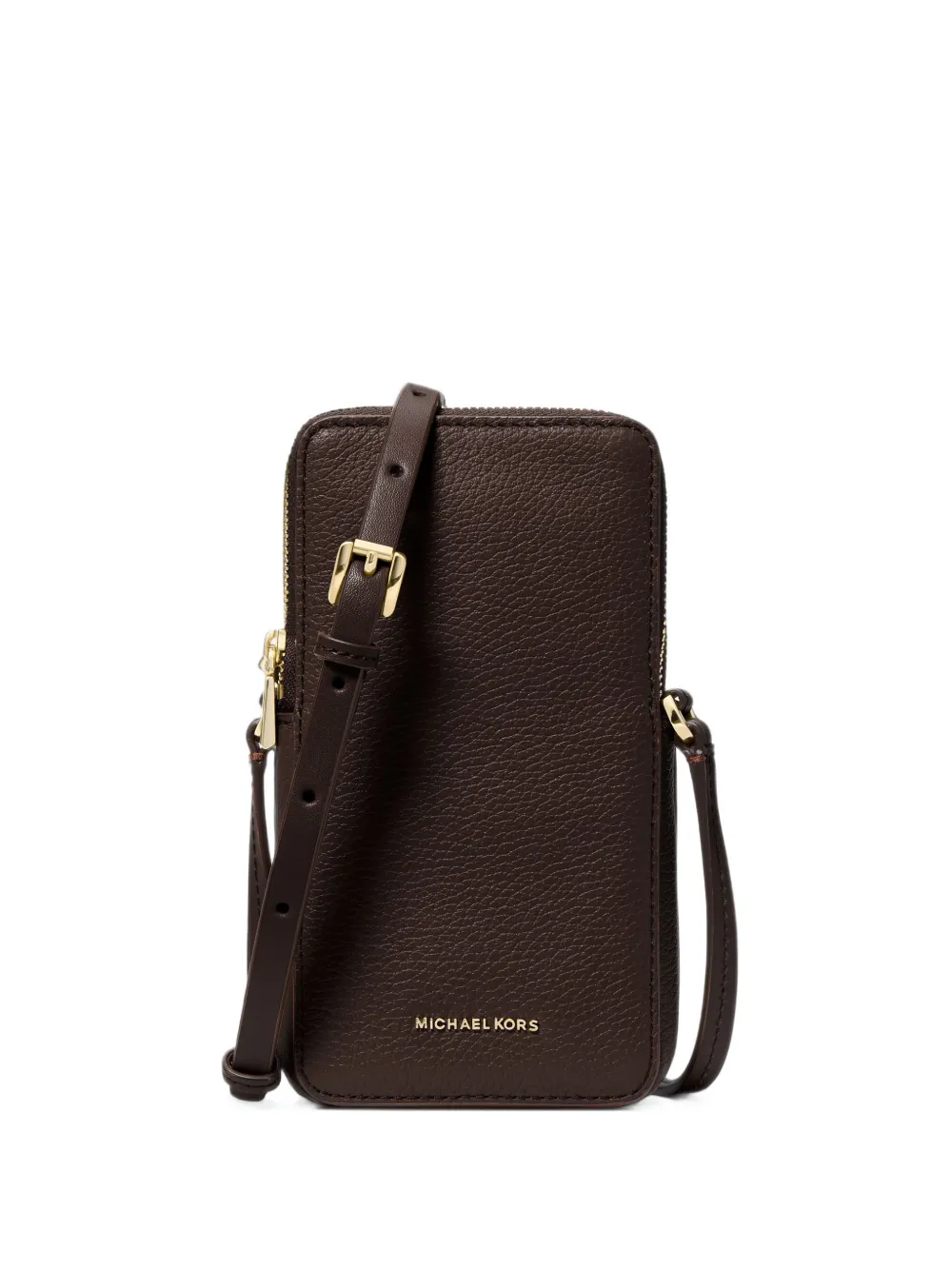 Michael Kors small Jet Set grained leather shoulder bag for smartphones