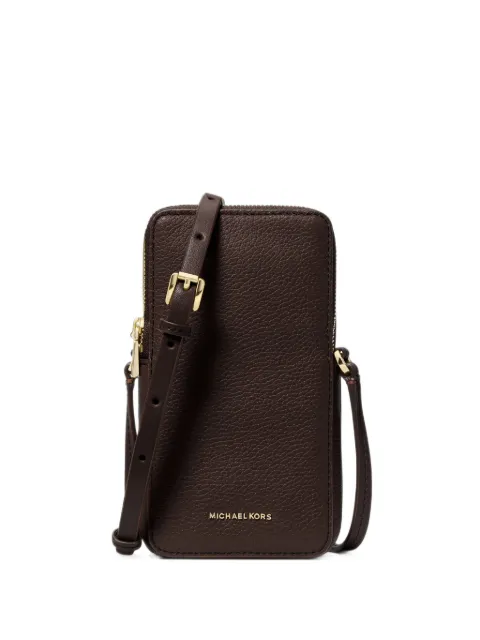 Michael Kors small Jet Set grained leather shoulder bag for smartphones