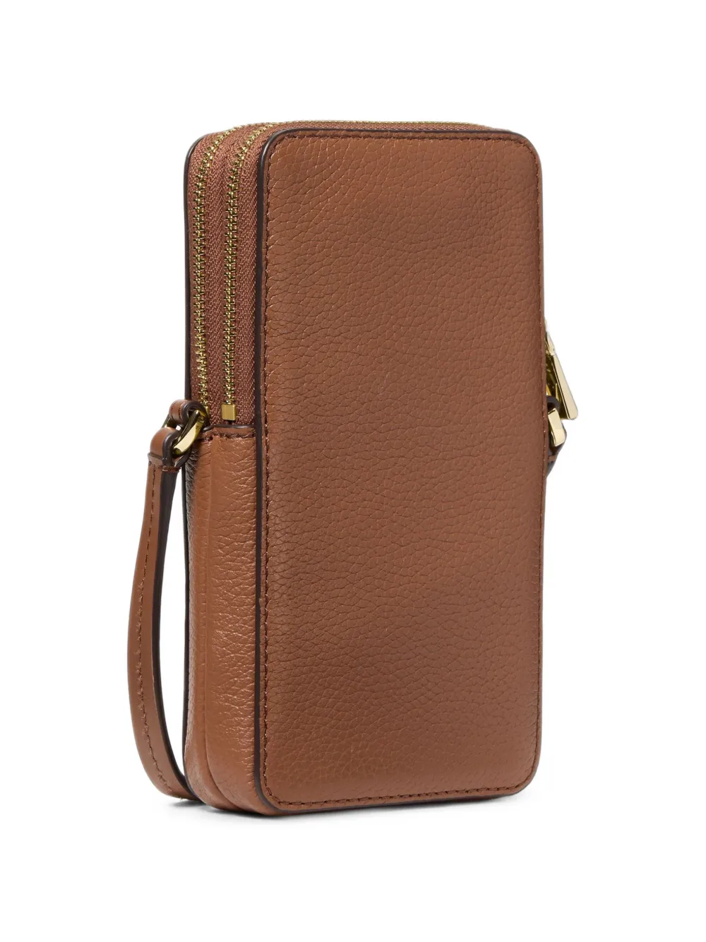 Michael Kors Kleine Jet Set smartphone crossbodytas van bewerkt leer Bruin