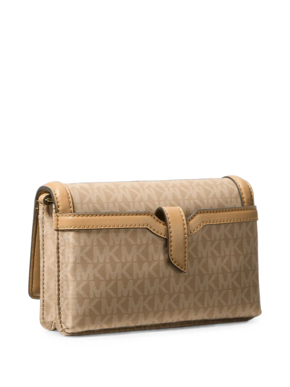 Michael Kors Crossbodytas met monogram-patroon en logoband Beige