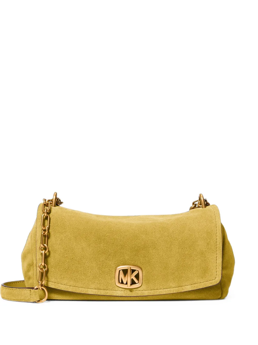 Michael Kors Bryant small suede convertible shoulder bag - Giallo