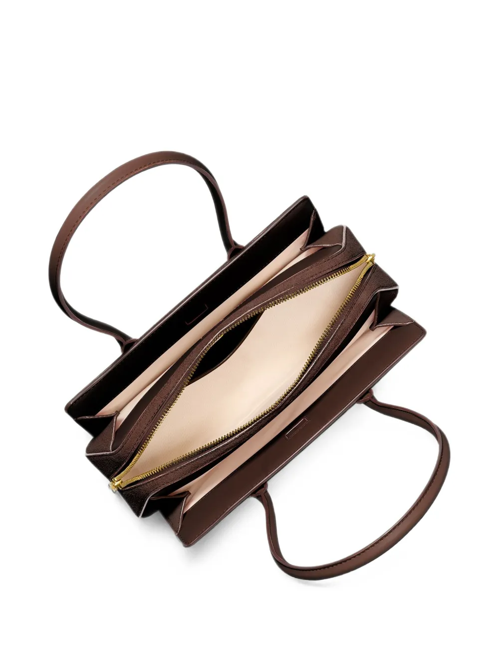 Michael Kors Shopper met logoplakkaat Bruin