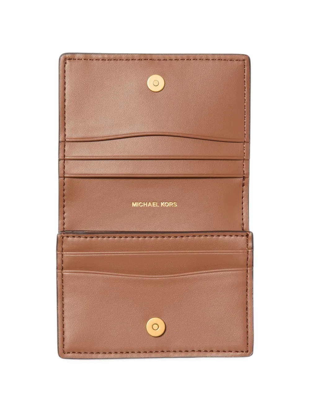 Michael Kors Portemonnee met logoplakkaat Bruin