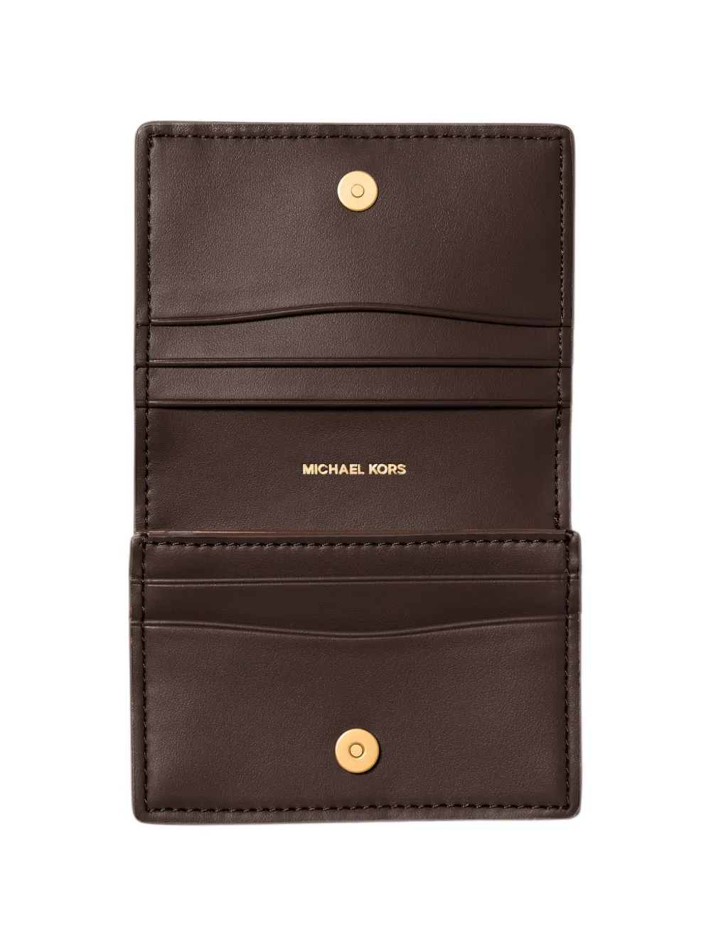 Michael Kors Portemonnee met logoplakkaat Bruin