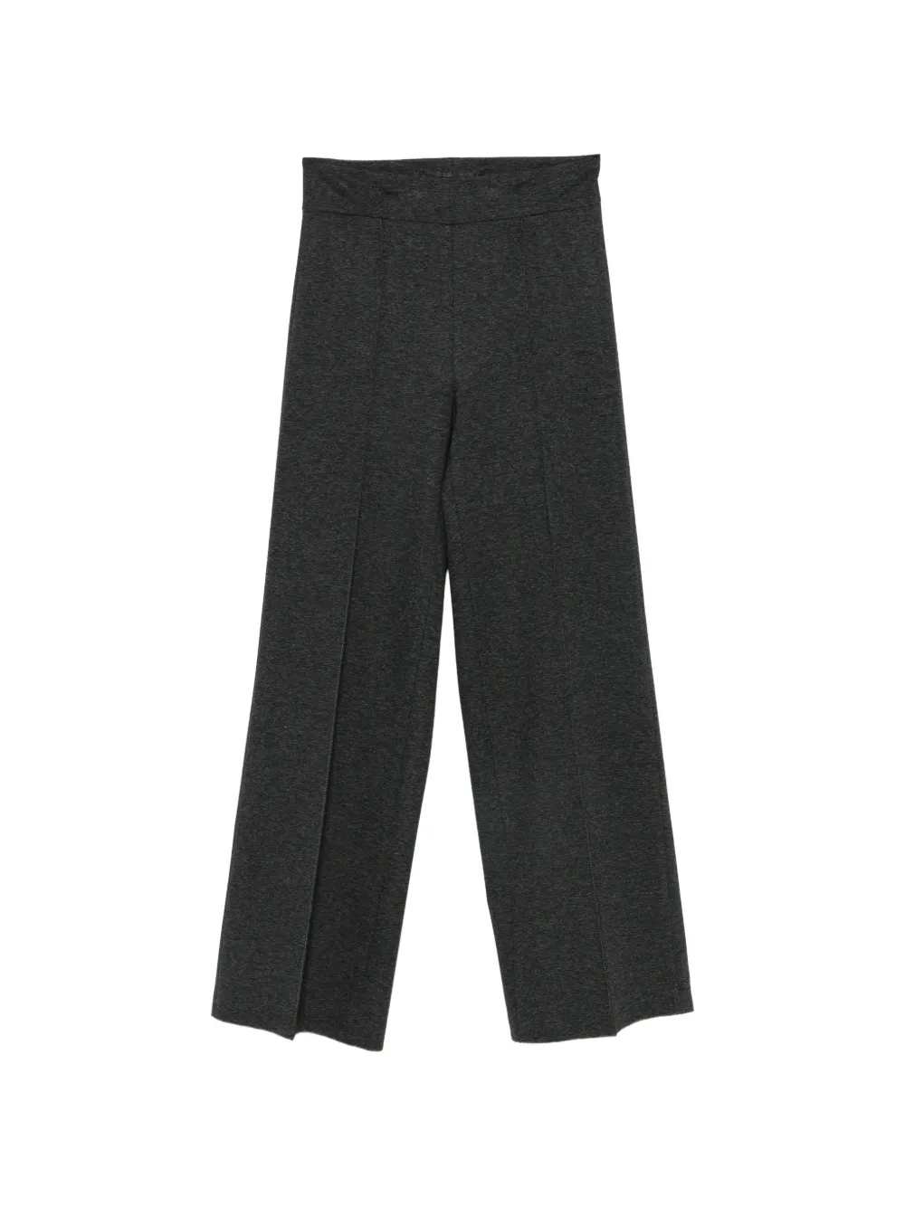 Semicouture pressed-crease wide-leg trousers