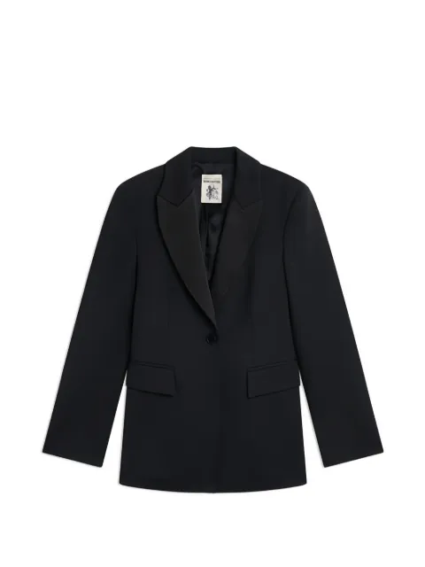 Semicouture Rachyl satin-lapel blazer