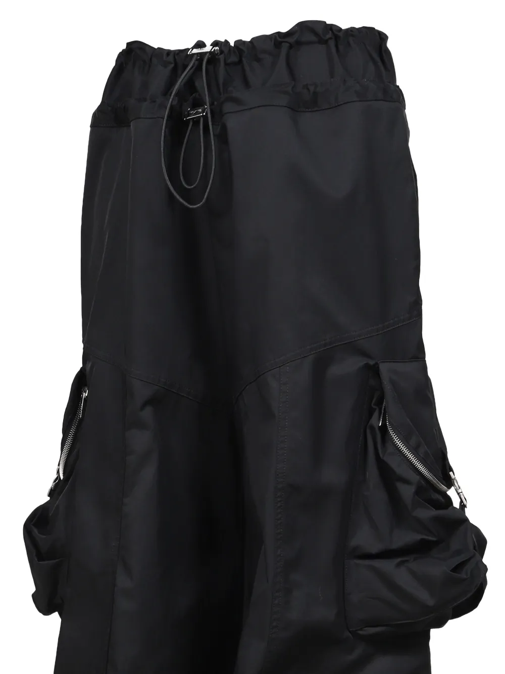 The Attico Cargo broek met trekkoord Zwart