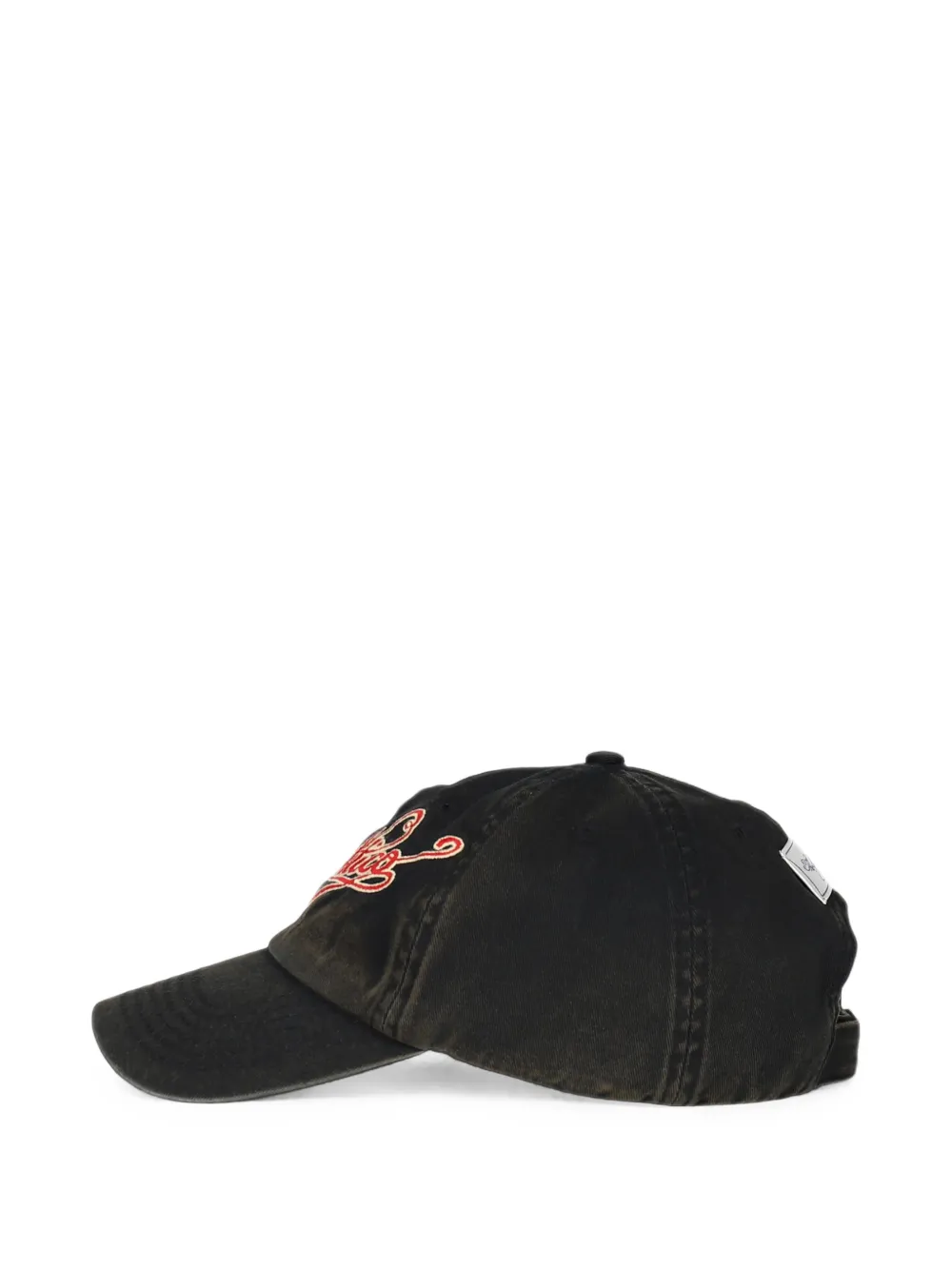 The Attico Pet met geborduurd logo Zwart
