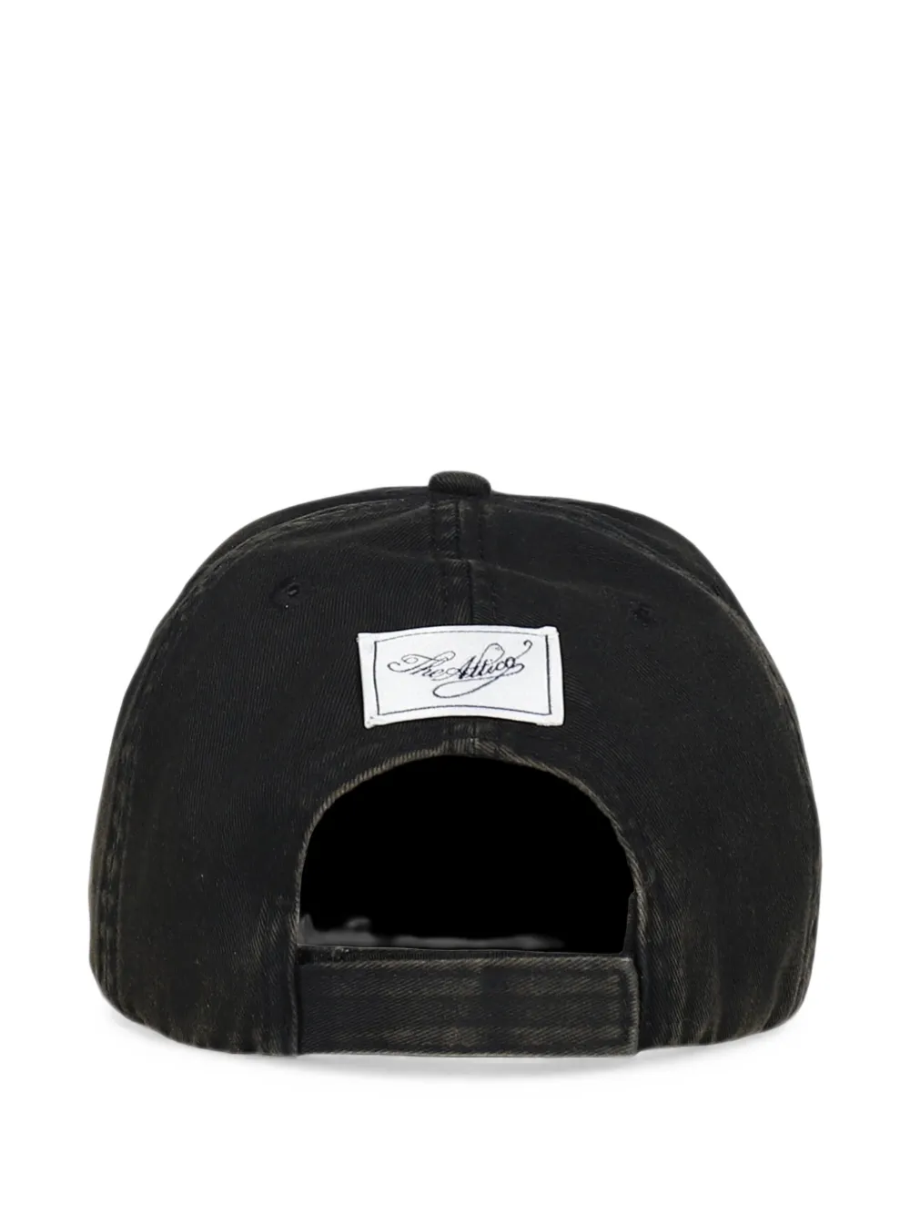 The Attico Pet met geborduurd logo Zwart