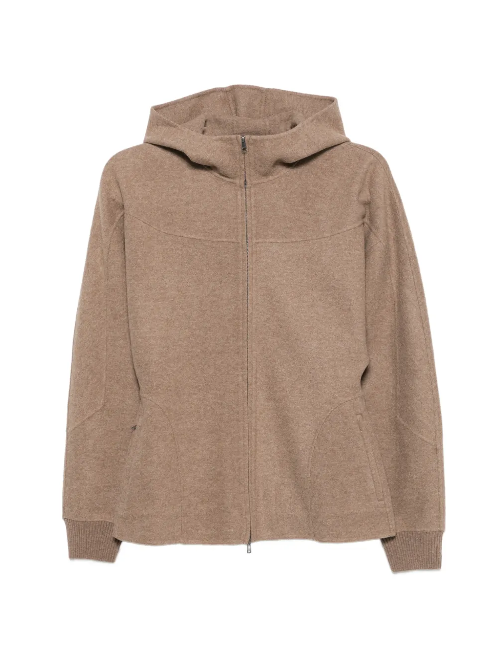 Max Mara zip-up hooded jacket Bruin