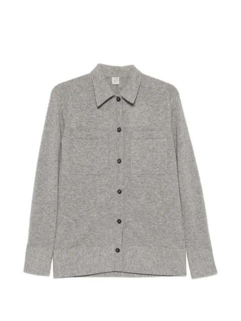 TOTEME patch-pocket knitted shirt