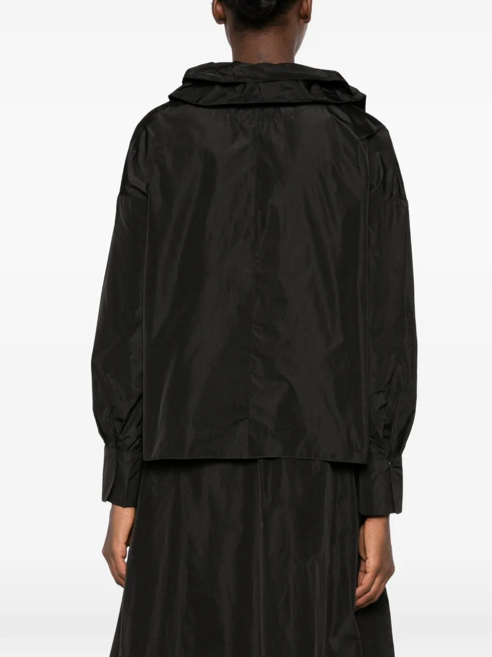 SUSANNE BOMMER Shirt met ruches Zwart