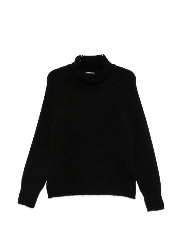 SUSANNE BOMMER ribbed-knit Turtleneck Sweater | ブラック | FARFETCH JP