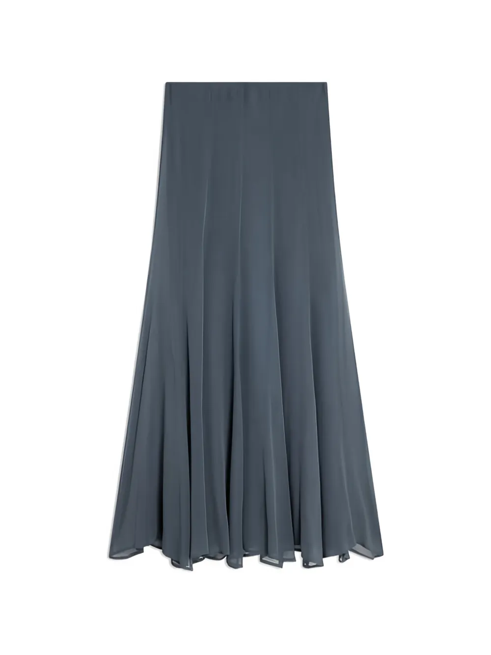 Semicouture Rachelle Panelled Flared Maxi Skirt In Grey