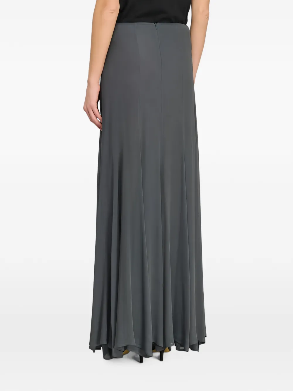 Semicouture Rachelle uitlopende maxi-rok met vlakken Grijs