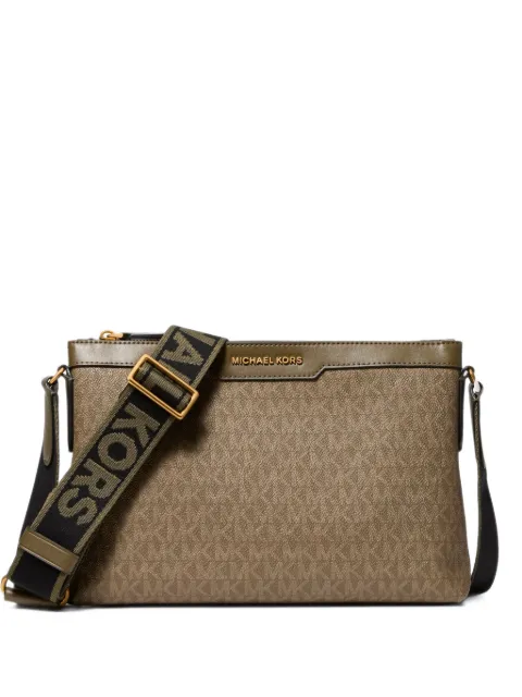 Michael Kors Hudson Signature logo messenger bag