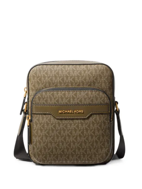 Michael Kors Hudson mini Signature logo flight bag