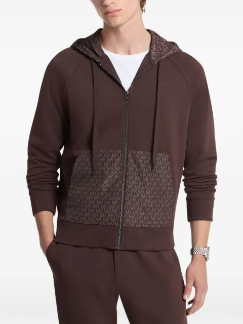 Michael Kors logo-print zip-up hoodie