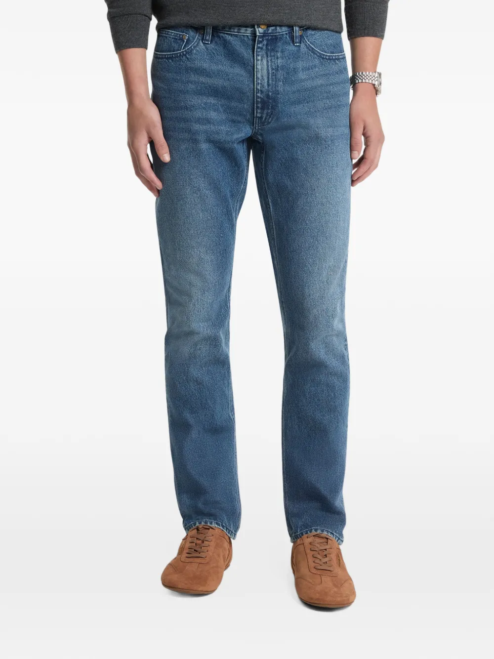 Michael Kors Parker slim-fit denim jeans Blauw