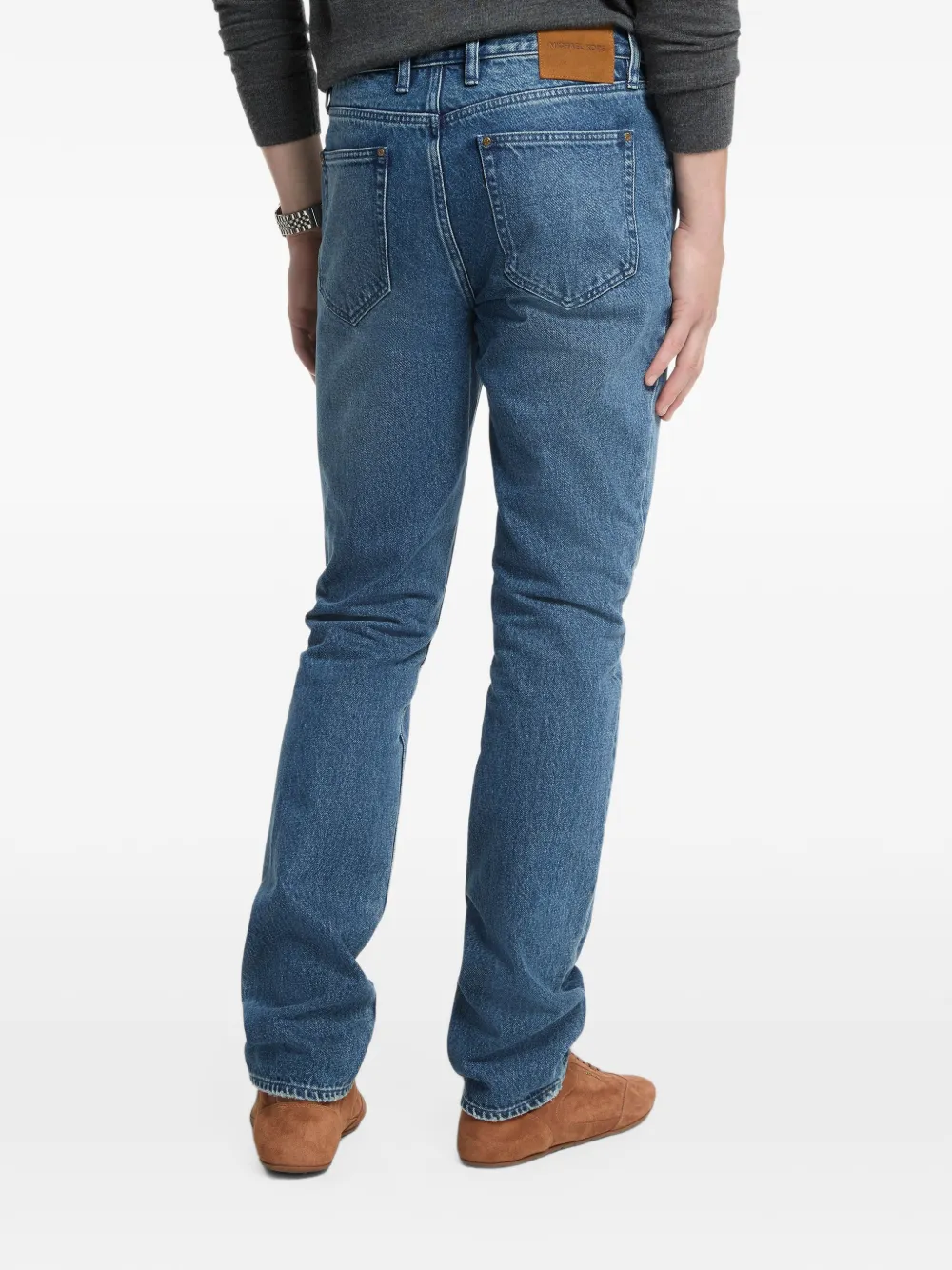 Michael Kors Parker slim-fit denim jeans Blauw