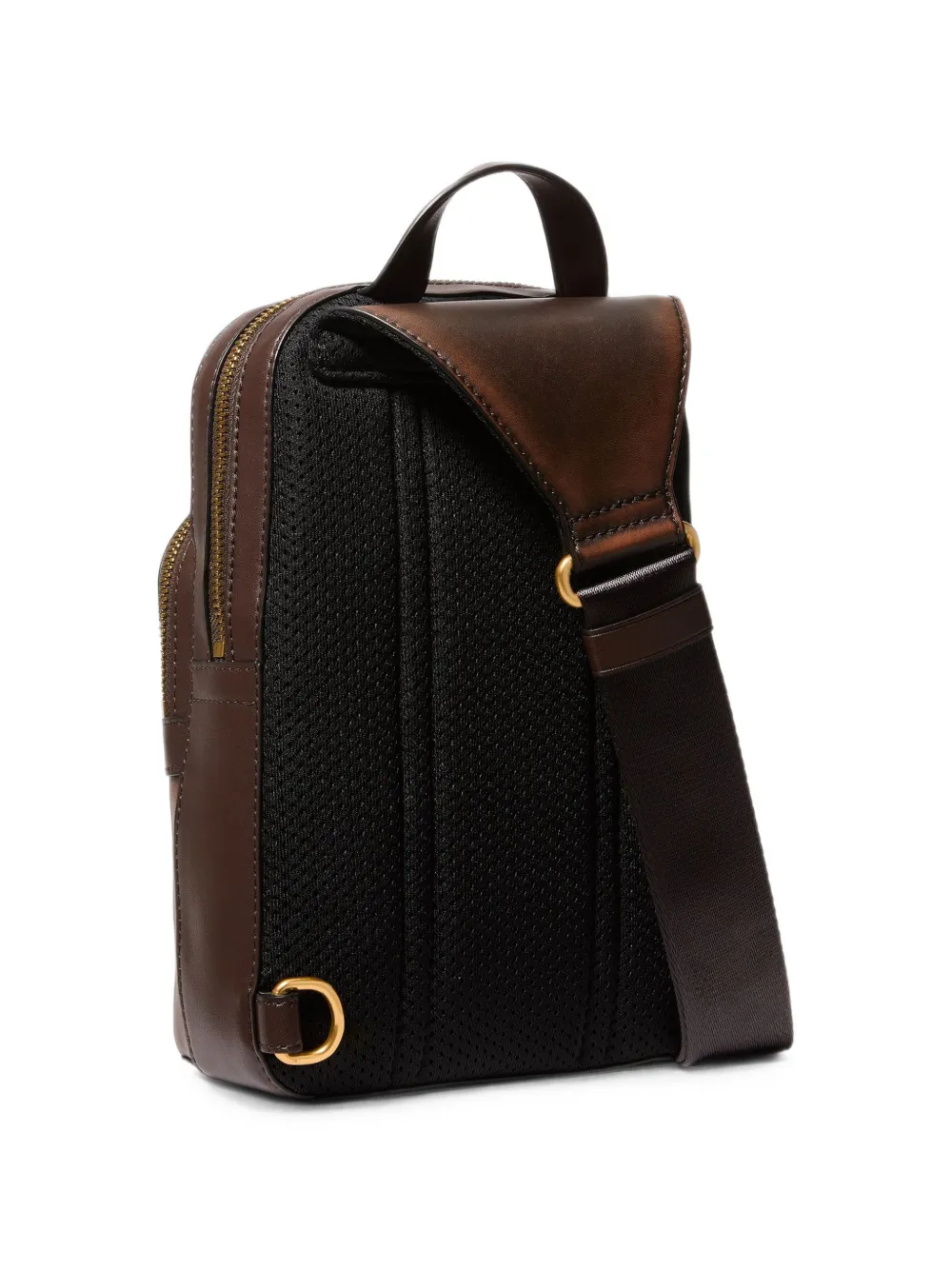 Michael Kors Medium Hudson leren tas Bruin