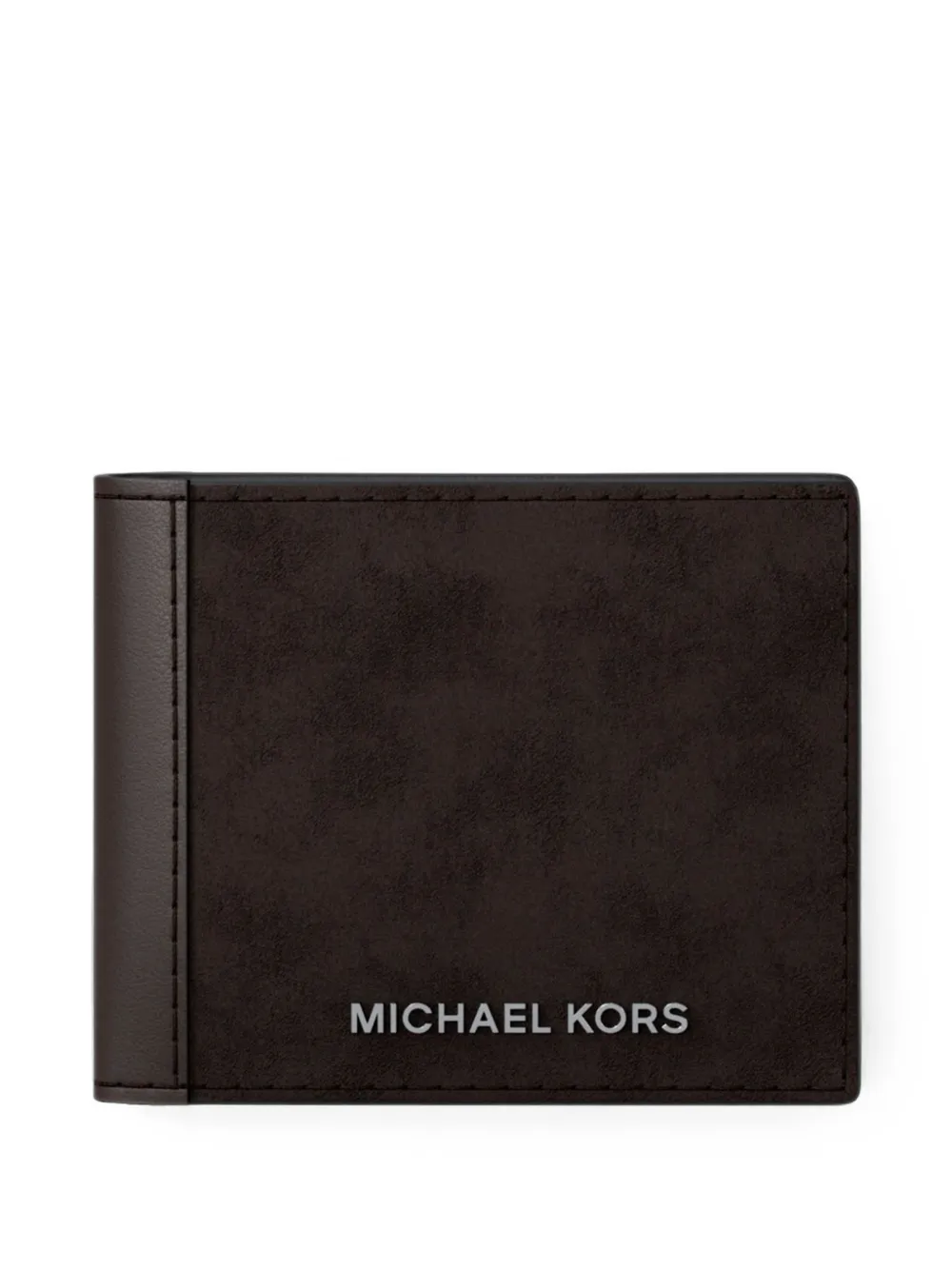 Michael Kors Mason foldable suede wallet - Marrone