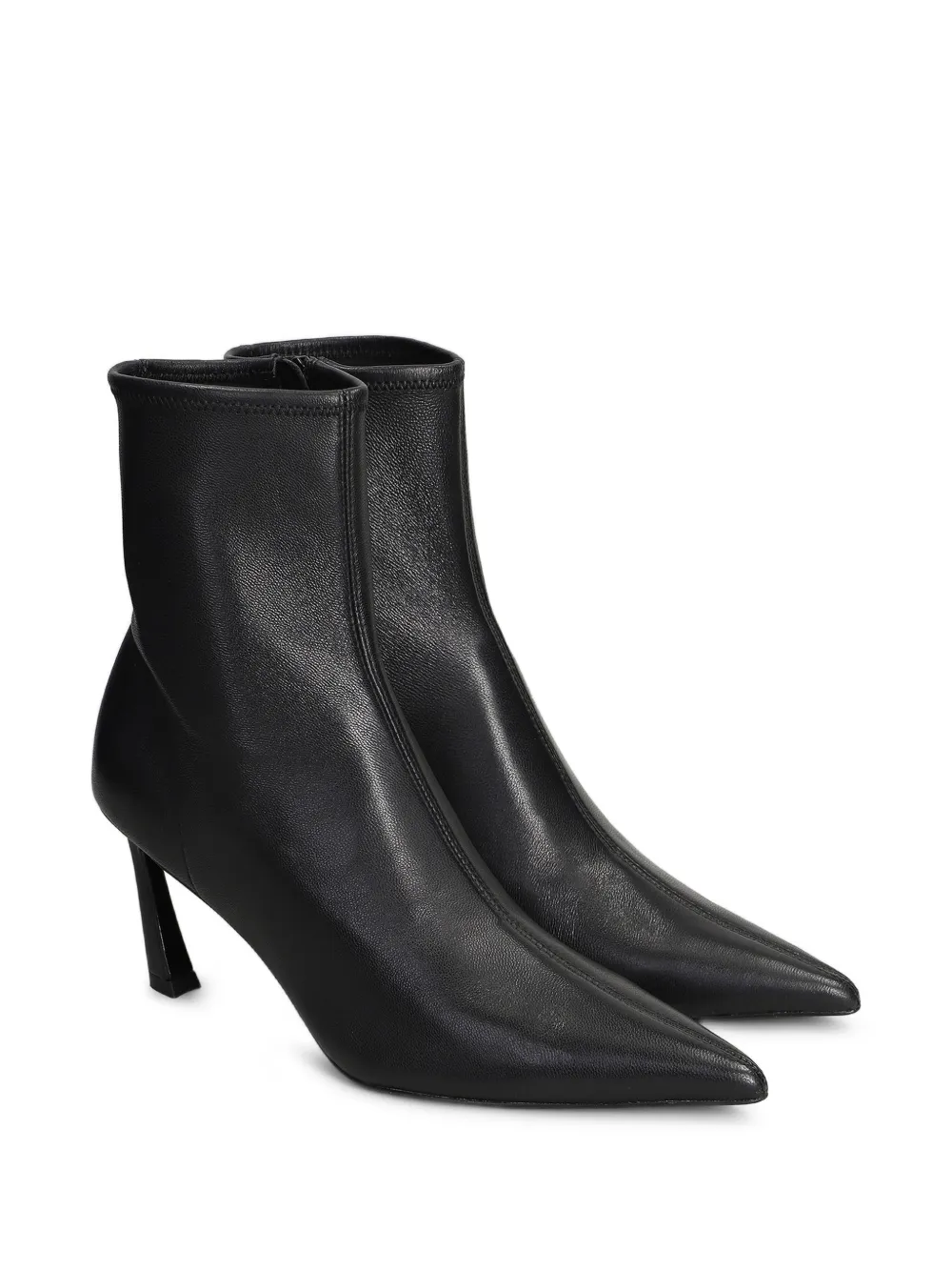 SIMKHAI Katya Pointed-toe Ankle Boots in Black, view 2