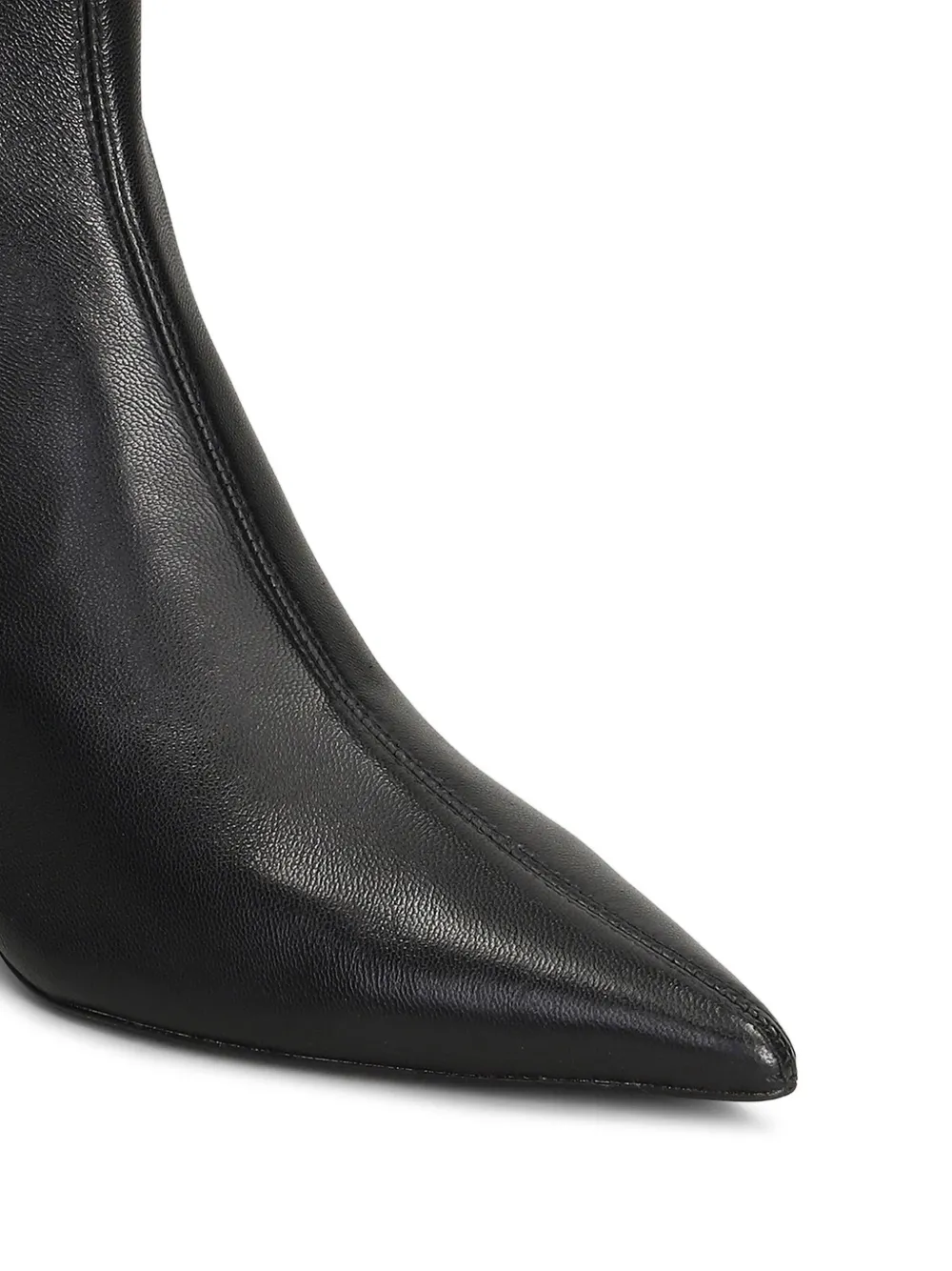 SIMKHAI Katya Pointed-toe Ankle Boots in Black, view 5