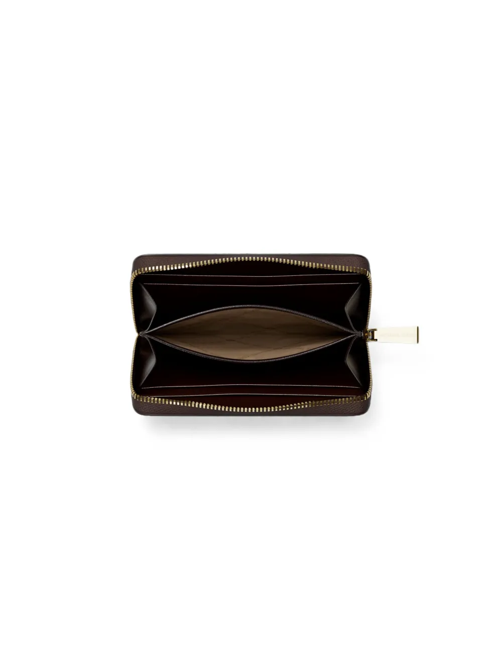 Michael Kors Kleine leren portemonnee met logo Bruin