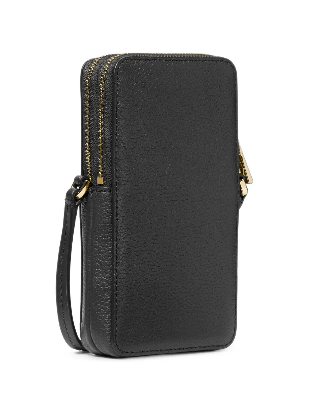 Michael Kors Kleine Jet Set smartphone crossbodytas van bewerkt leer Zwart