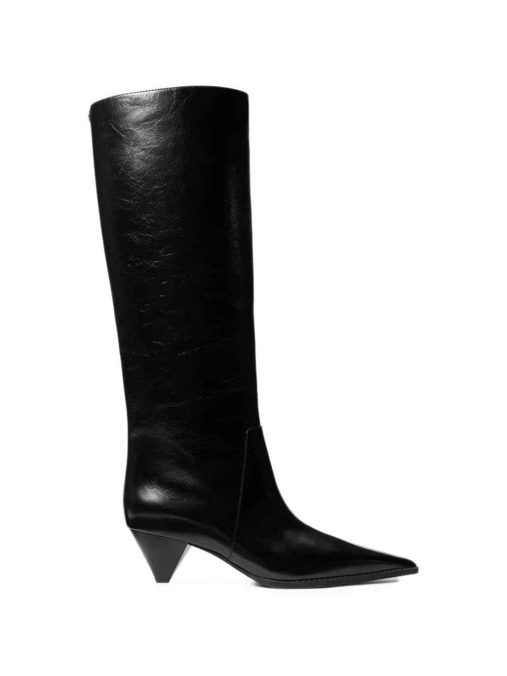 Michael Kors Jayla crinkled leather boots