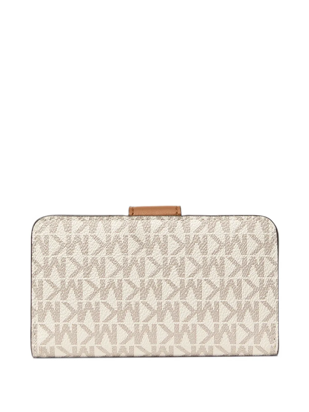 Michael Kors MK Pop charm medium signature logo wallet Beige