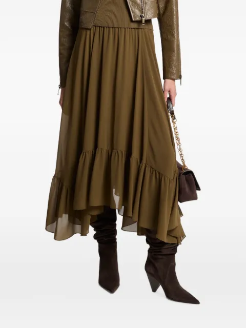 Michael Kors georgette high-low skirt