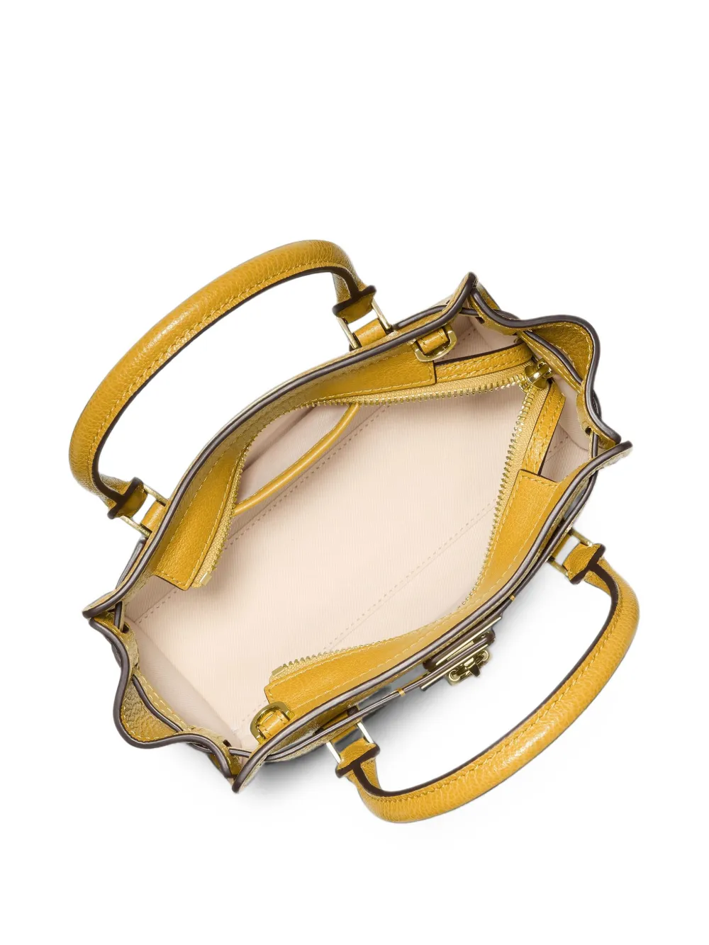Michael Kors Extra kleine Hamilton Moderne verstelbare leren crossbodytas Geel