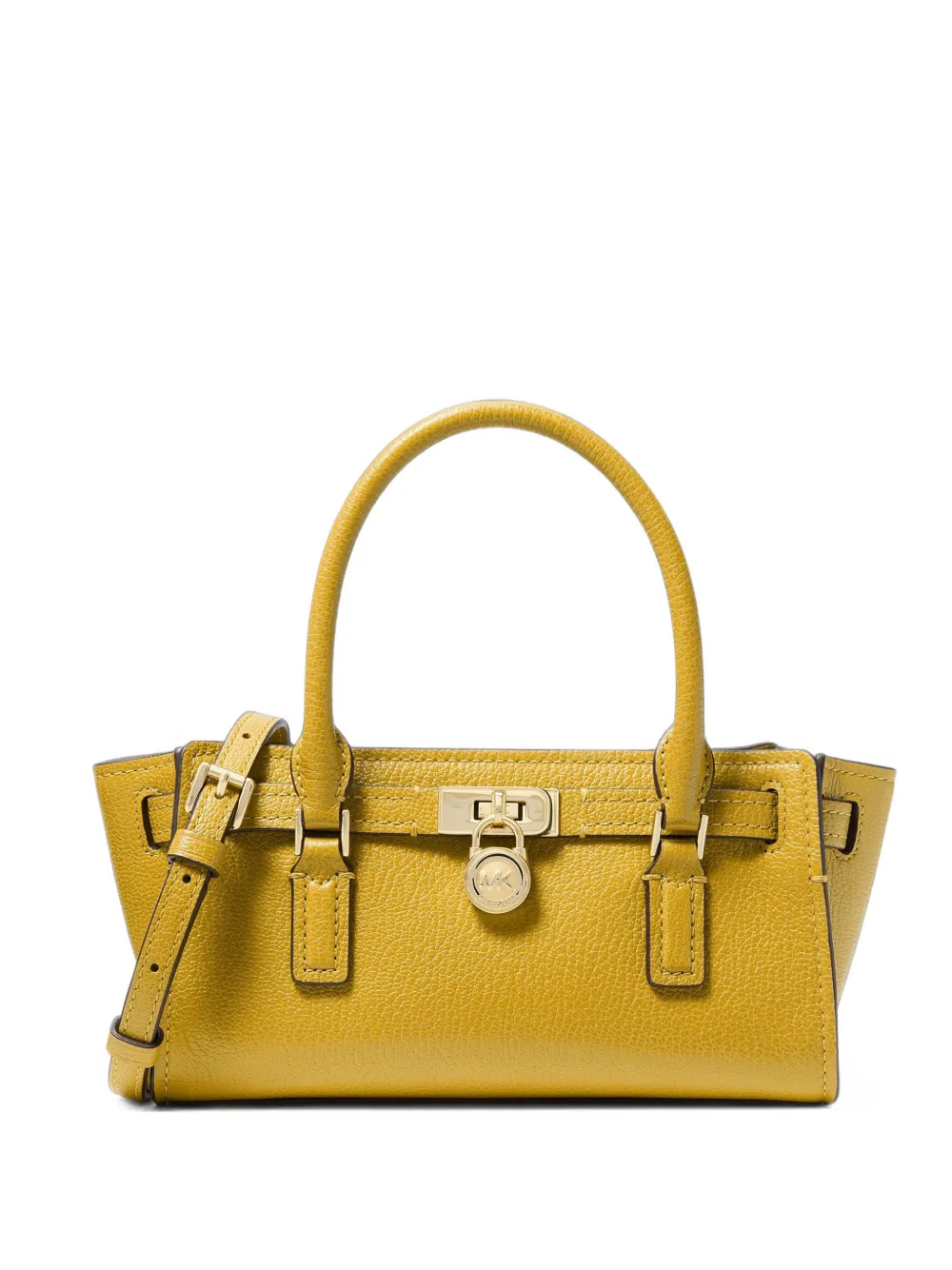 Michael Kors Hamilton Moderne Extra-small Leather Crossbody Bag In Yellow
