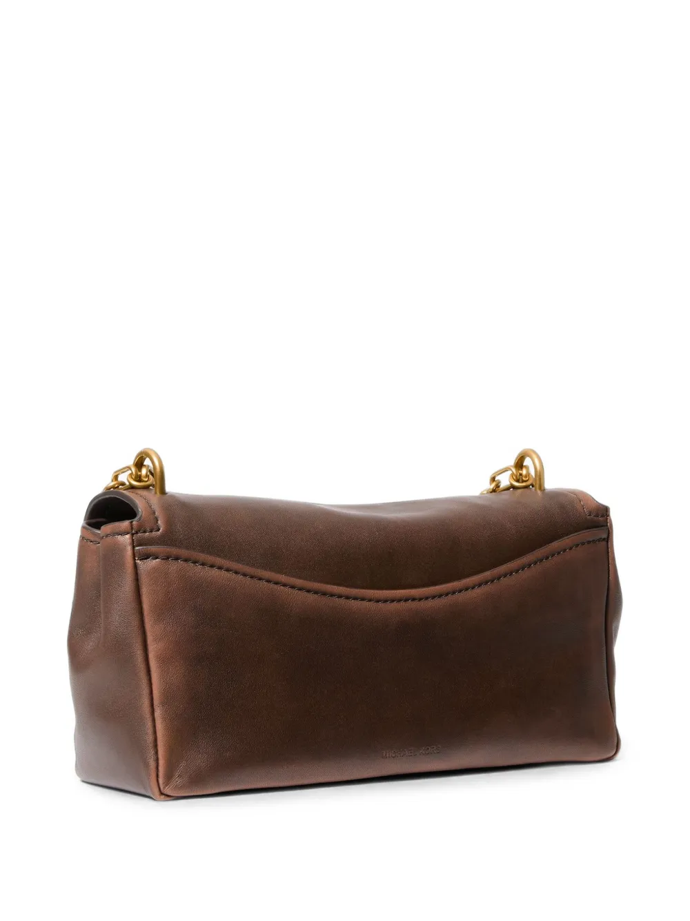 Michael Kors Bryant kleine verstelbare leren schoudertas Bruin