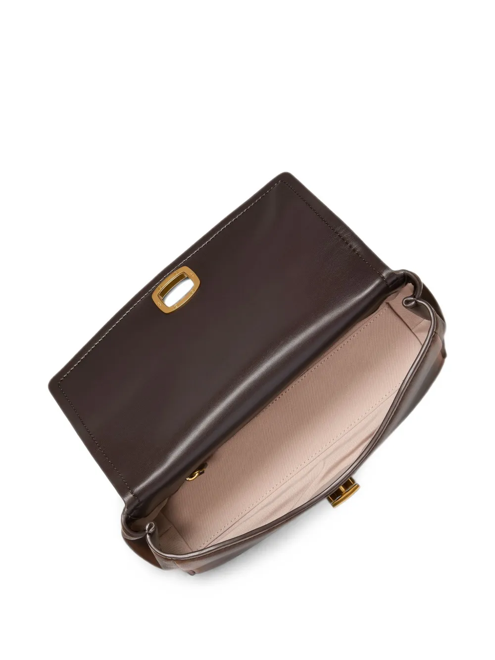 Michael Kors Bryant kleine verstelbare leren schoudertas Bruin
