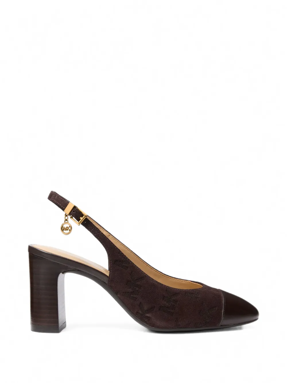 Michael Kors Piper Flex suede slingback pumps