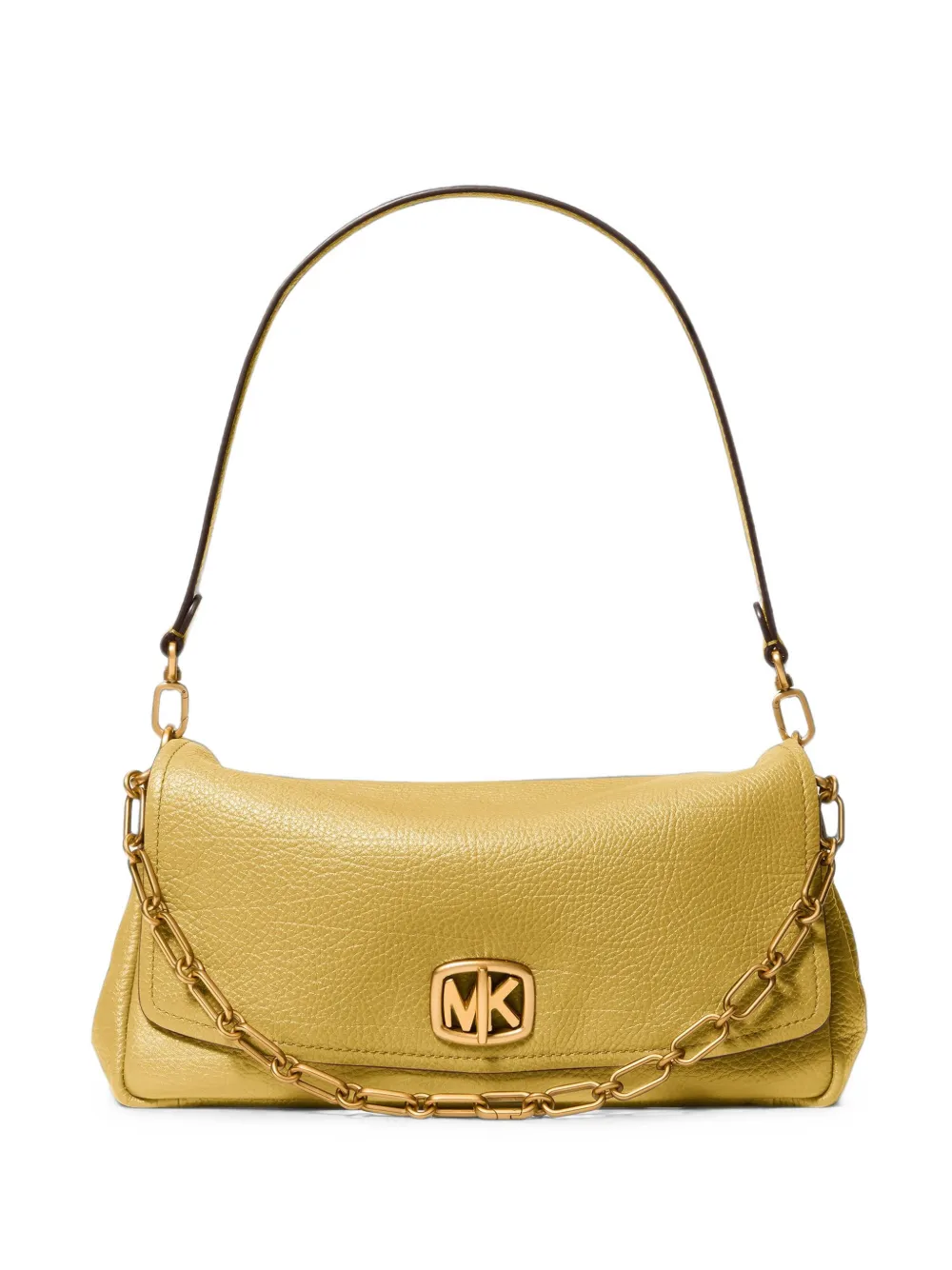 Michael Kors Bryant large textured-leather convertible shoulder bag - Giallo
