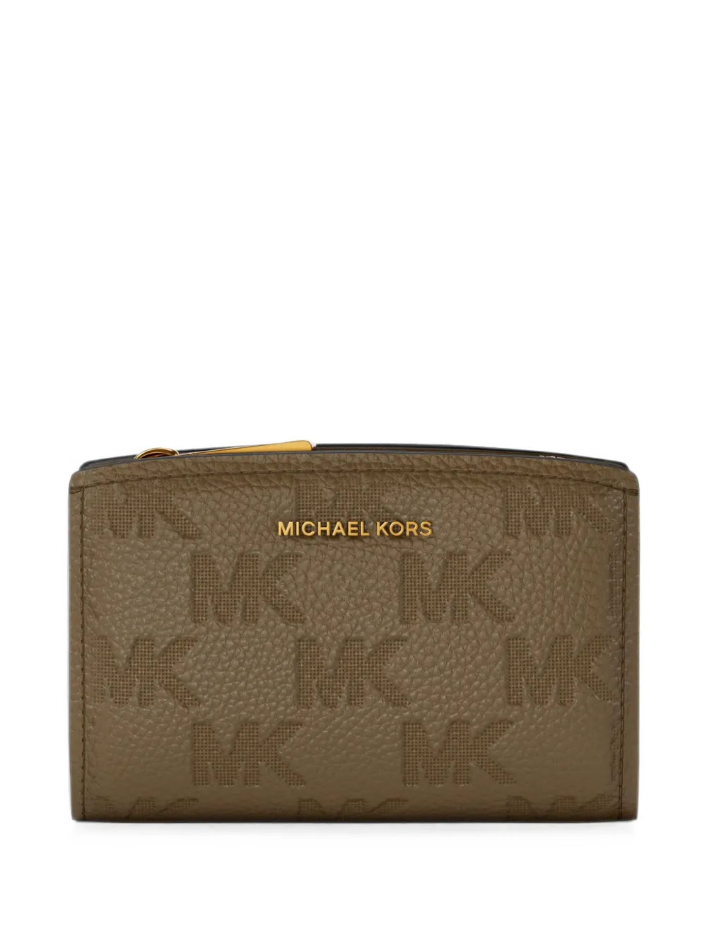 Michael Kors logo-embossed leather wallet - Marrone