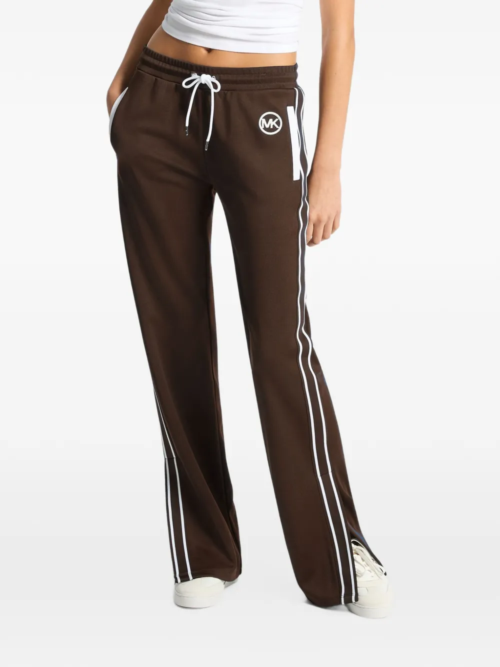 Michael Kors piqué contrast track pants - Braun