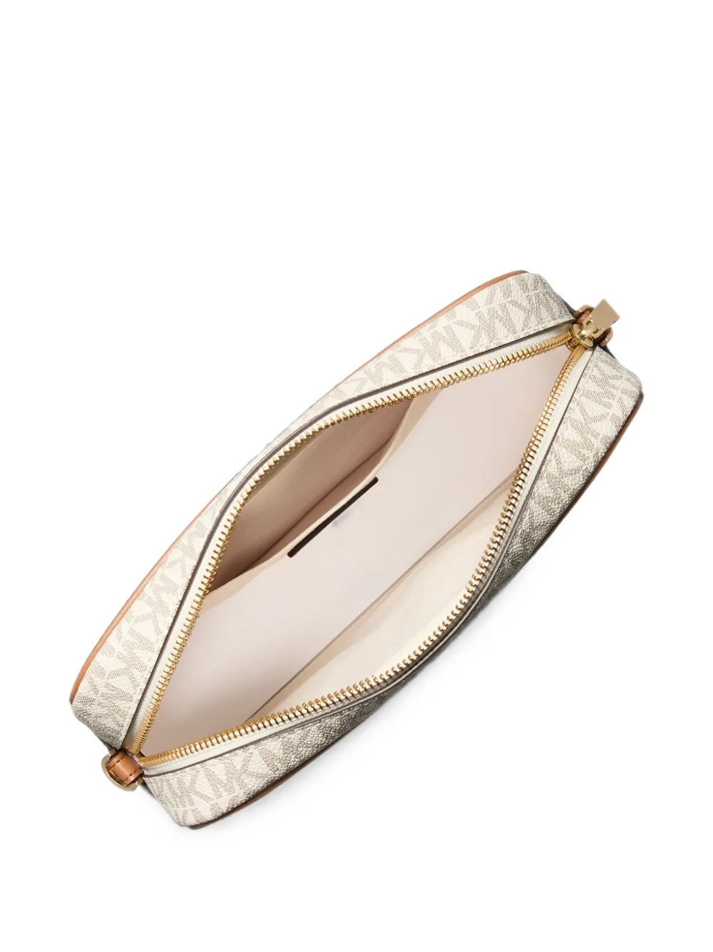 Michael Kors Grote schoudertas met exclusief Bev-logo Beige