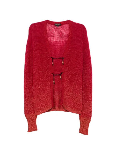 Roberto Cavalli Vintage 2000s beaded-tie cardigan