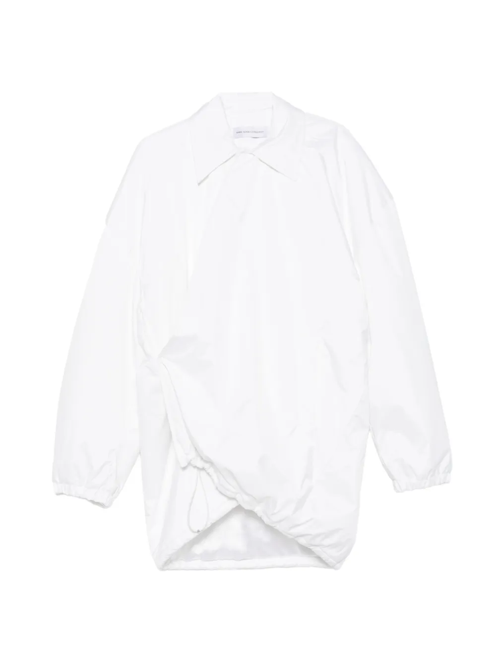 Marie Adam-Leenaerdt Cappotto oversize drappeggiato con cappuccio - Bianco