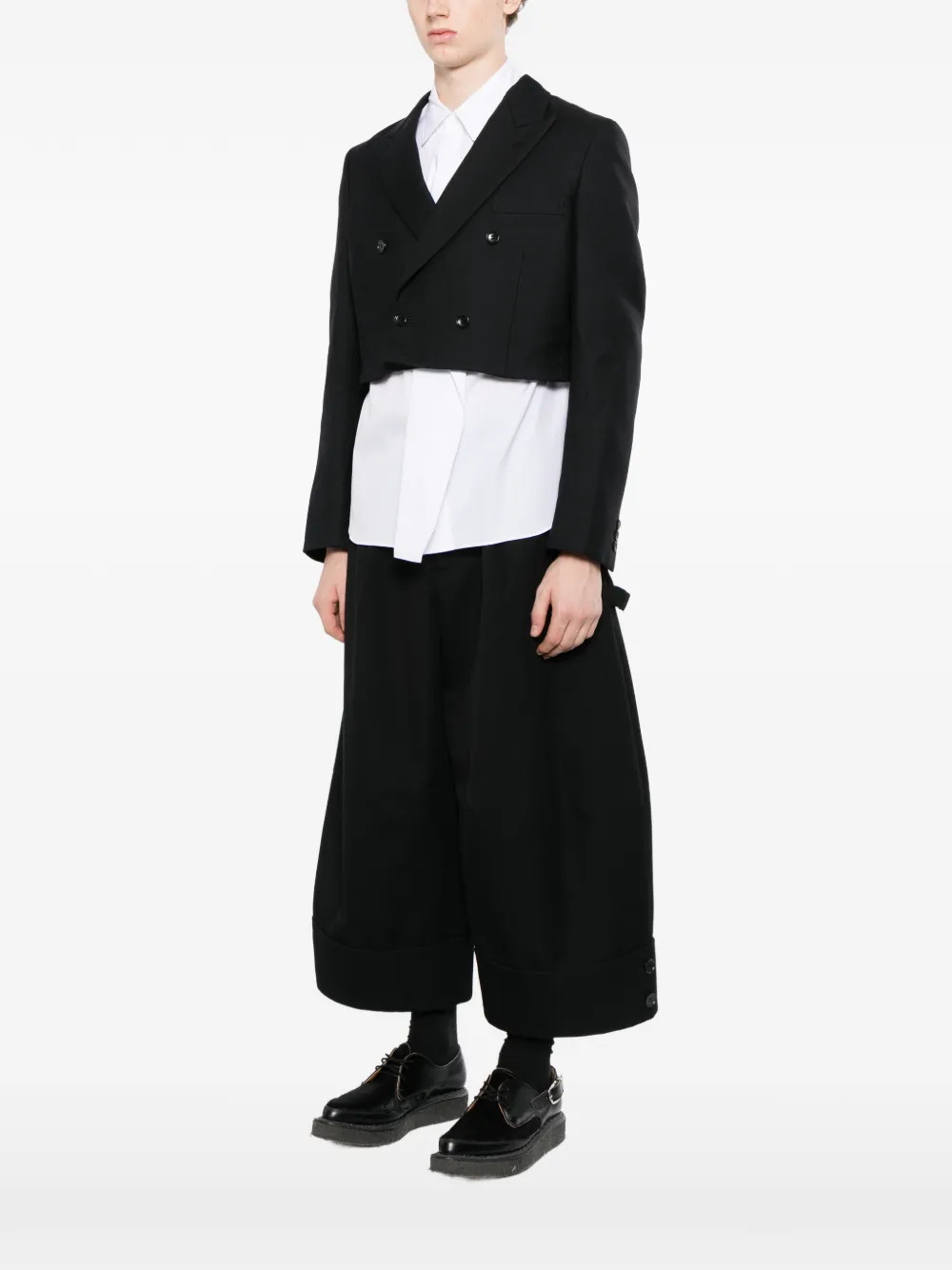 Comme des Garçons Homme Plus cutout blazer Zwart