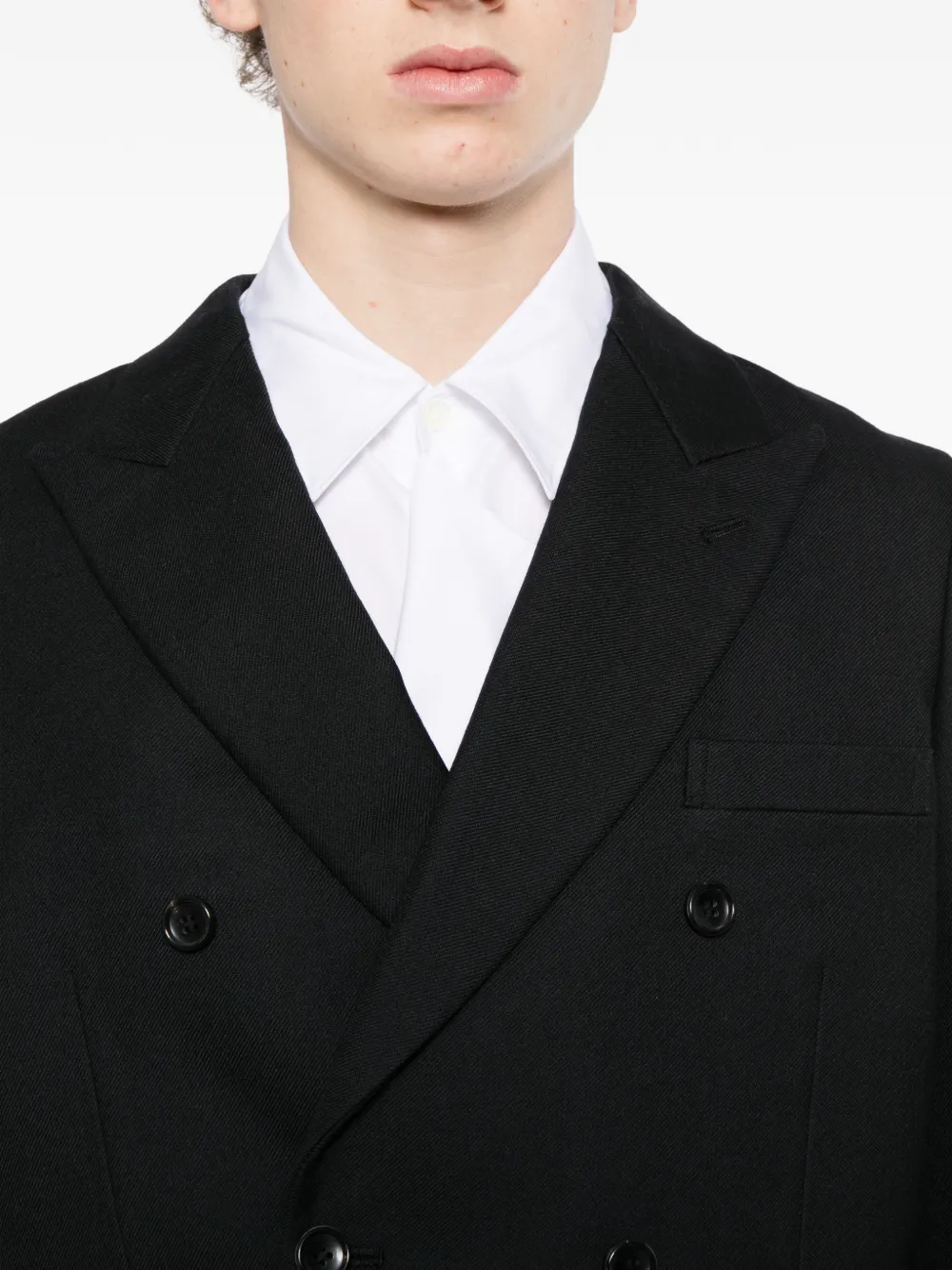 Comme des Garçons Homme Plus cutout blazer Zwart