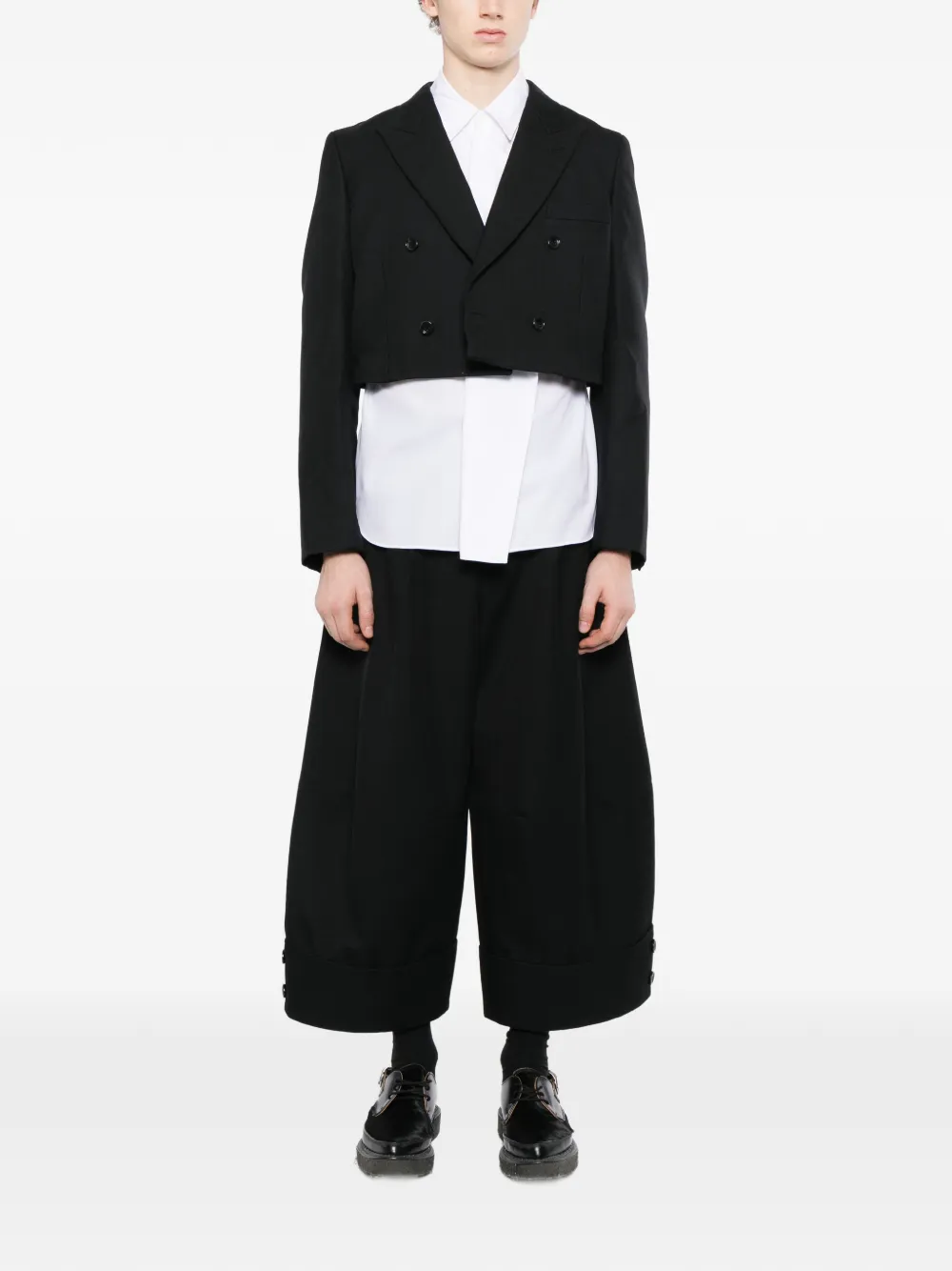 Comme des Garçons Homme Plus cutout blazer Zwart
